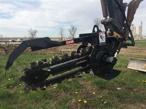 trencher attachment for mini excavator